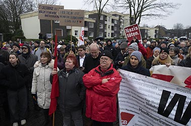 Gegendemonstration zu einer AFD Veranstaltung in Duisburg-Homberg
