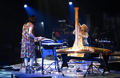 53. Moerser Musikfestival Zeena Parkins Harfe