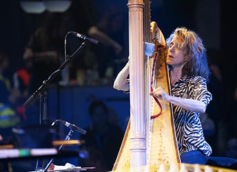 53. Moerser Musikfestival Zeena Parkins Harfe