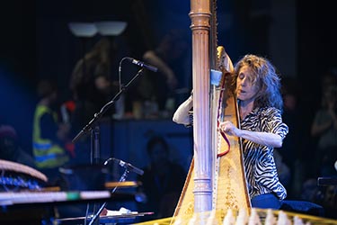 53. Moerser Musikfestival Zeena Parkins Harfe