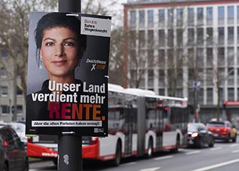 Bundestagswahl 2025 Wahlplakate in Duisburg