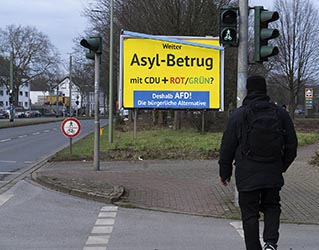Bundestagswahl 2025 Wahlplakate in Duisburg