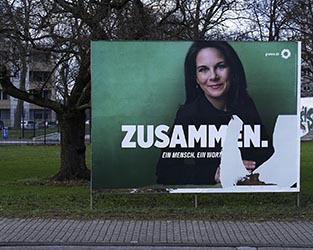 Bundestagswahl 2025 Wahlplakate in Duisburg