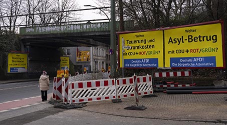 Bundestagswahl 2025 Wahlplakate in Duisburg