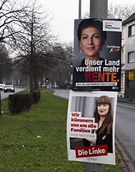 Bundestagswahl 2025 Wahlplakate in Duisburg