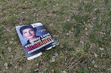 Bundestagswahl 2025 Wahlplakate in Duisburg