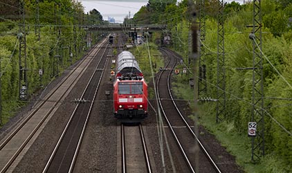 Arbeiten an der Bahnstrecke D&uuml;sseldorf-Duisburg