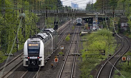 Arbeiten an der Bahnstrecke D&uuml;sseldorf-Duisburg