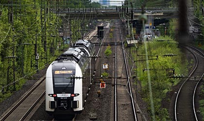Arbeiten an der Bahnstrecke D&uuml;sseldorf-Duisburg