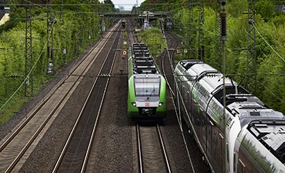Arbeiten an der Bahnstrecke D&uuml;sseldorf-Duisburg