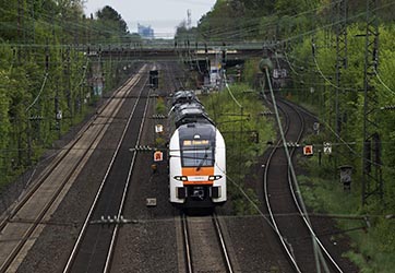 Arbeiten an der Bahnstrecke D&uuml;sseldorf-Duisburg