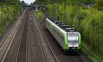 Arbeiten an der Bahnstrecke D&uuml;sseldorf-Duisburg